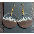 Large Round Mountain Range Earrings