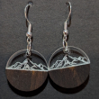 Small Round Mountain Range Earrings
