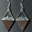 Diamond Mountain Range handmade Earrings