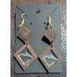 Double Diamond Mountain handmade Earrings