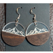 Large Round Mountain Range Earrings