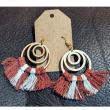 Fringe Spiral handmade Earrings