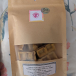 Puree Pumpkin, Wheat Flour, Organic Peanut Butter and Eggs. The product has all natural ingredients, No additives and No preservatives